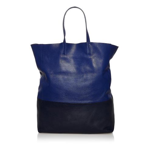 Celine Vertical Cabas Leather Tote Bag