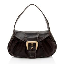Celine Vintage Leather Buckle Shoulder Bag