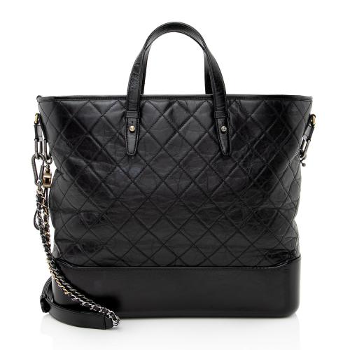 Chanel Black Large Gabrielle Shopping Tote