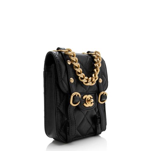 Chanel Aged Calfskin Mini City School Flap Bag