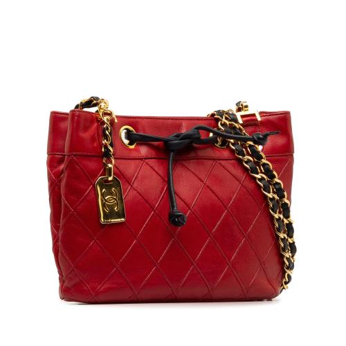 Chanel CC Bicolor Lambskin Shoulder Bag