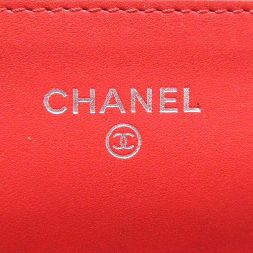 Chanel CC Caviar Wallet On Chain