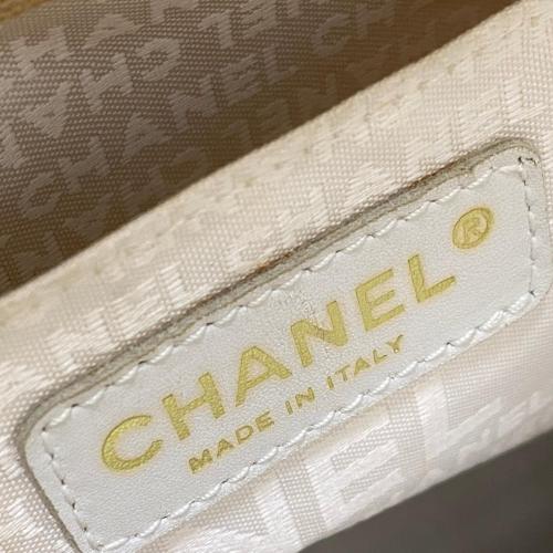 Chanel CC Choco Bar Canvas Handbag