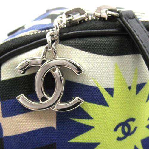 Chanel CC Cruise Print Canvas Backpack