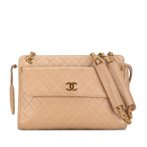 Chanel CC Quilted Lambskin Front Pocket Crossbody