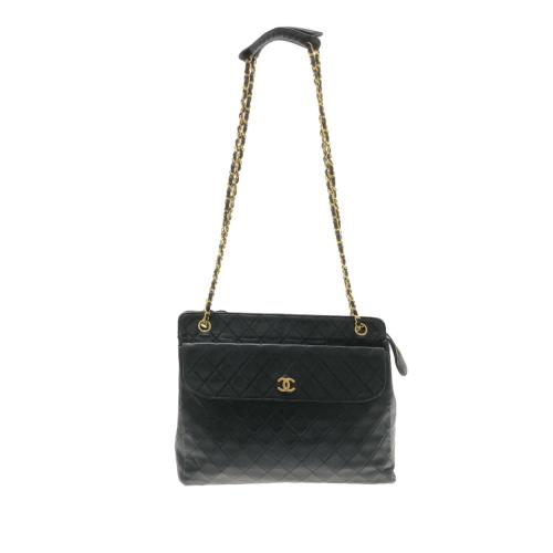 Chanel CC Quilted Lambskin Pocket Tote