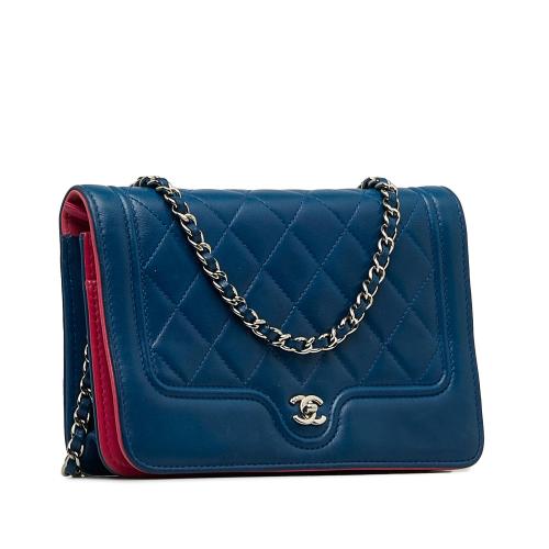 Chanel CC Quilted Lambskin Wallet On Chain