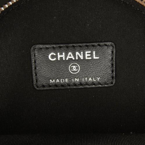 Chanel CC Round Triple Zip Crossbody Bag
