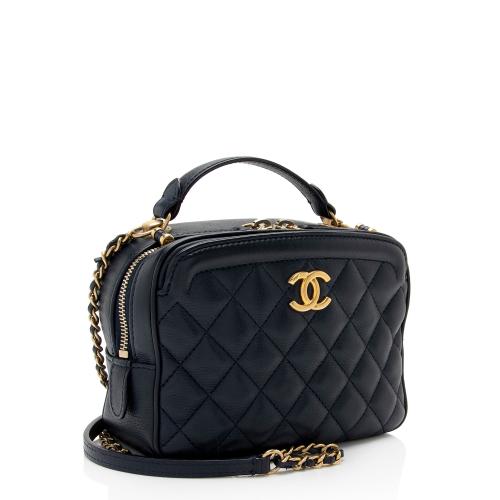 Chanel Calfskin CC Small Vanity Case