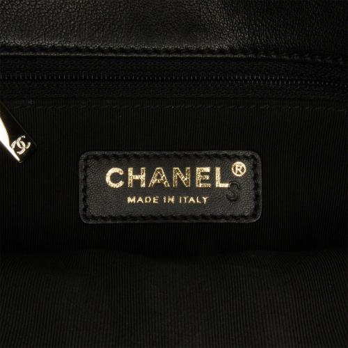 Chanel Calfskin Elaphe Double Chevron Flap