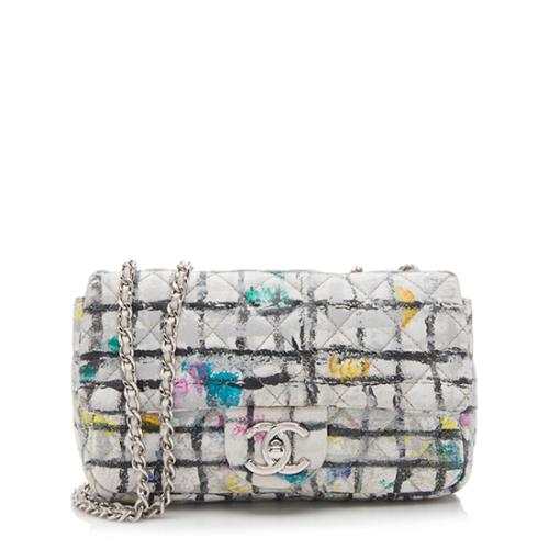 Chanel Calfskin Graffiti Mini Flap Bag