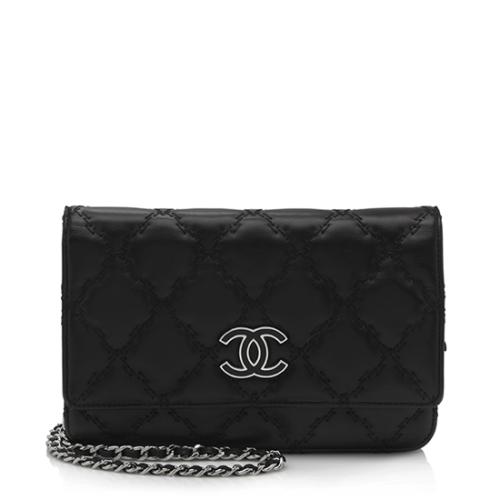 Chanel Lambskin Hamptons Wallet on Chain Bag