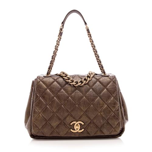 Chanel Calfskin Pondichery Large Flap Bag