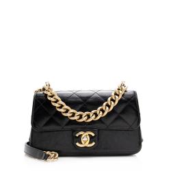 Chanel Calfskin Straight Line Mini Shoulder Bag 