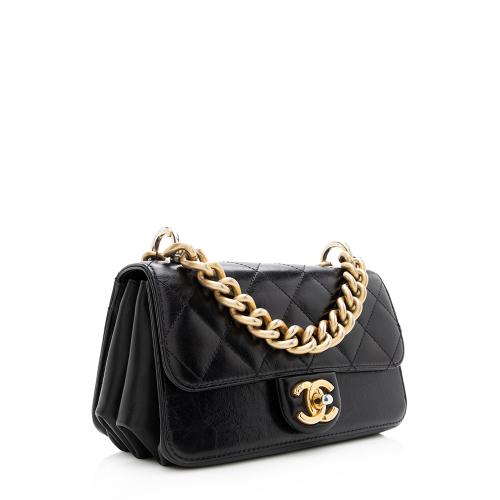 Chanel Calfskin Straight Line Mini Shoulder Bag 
