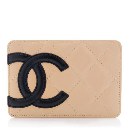 Chanel Lambskin Ligne Cambon Card Case