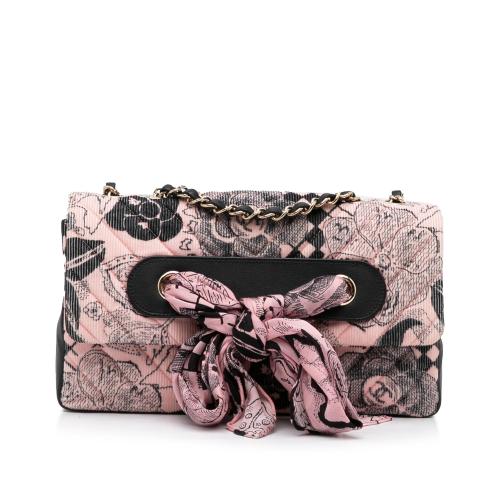 Chanel Camellia Scarf Ribbon Shoulder Bag