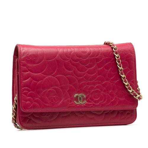 Chanel Camellia Wallet On Chain