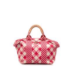 Chanel Canvas Gingham Tote