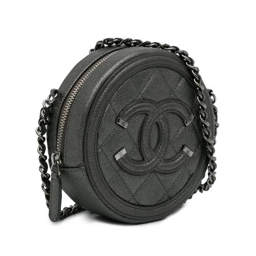 Chanel Caviar CC Filigree Crossbody Bag