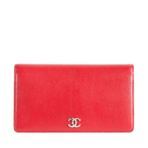 Chanel Caviar Leather Bi-Fold Wallet