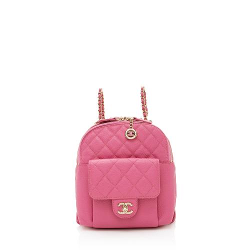 Chanel Caviar Leather CC Day Small Backpack