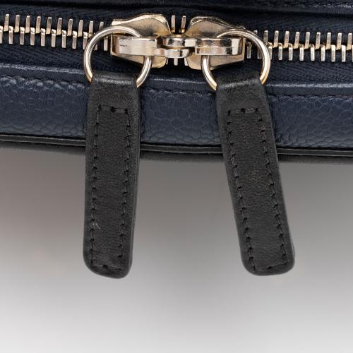 Chanel Caviar Leather CC Filigree Small Vanity Case