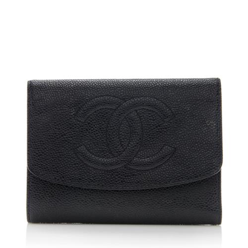 Chanel Caviar Leather CC Wallet