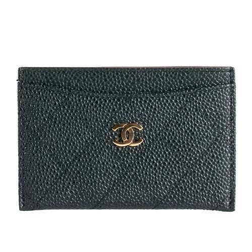 Chanel Caviar Leather Card Holder Wallet