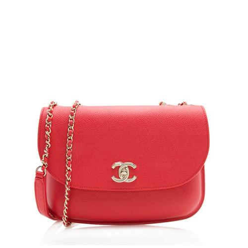 Chanel Caviar Leather Chain Flap Bag