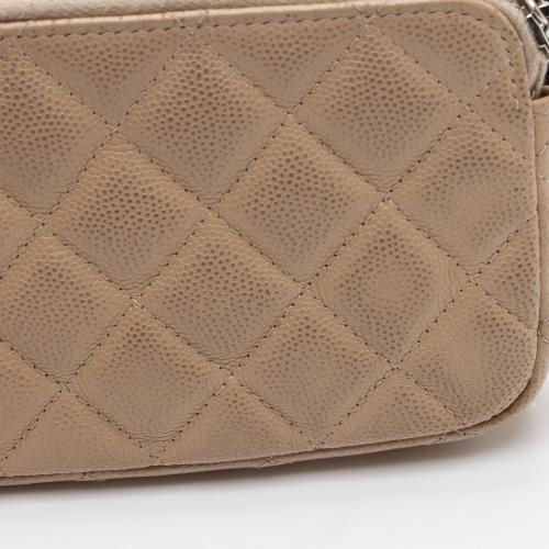 Chanel Caviar Leather Classic Clutch with Chain