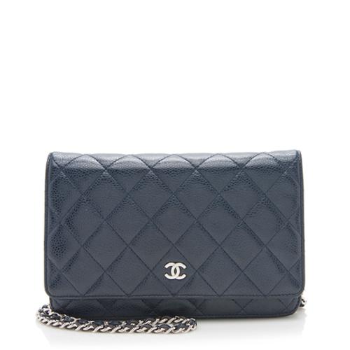 Chanel Caviar Leather Classic Wallet on Chain - FINAL SALE