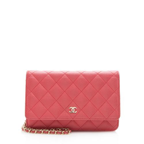 Chanel Caviar Leather Classic Wallet on Chain Bag