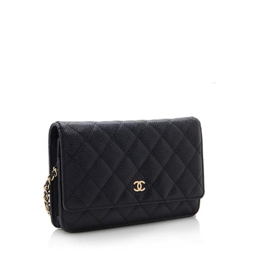 Chanel Caviar Leather Classic Wallet on Chain Bag