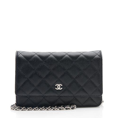 Chanel Caviar Leather Classic Wallet on Chain Bag