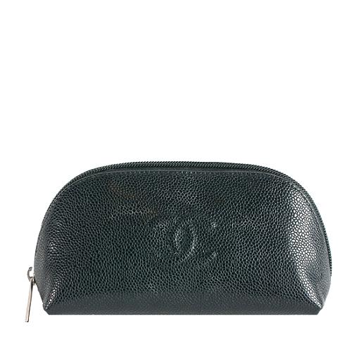 Chanel Caviar Leather Cosmetic Bag