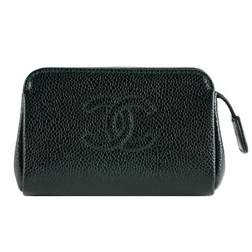 Chanel Caviar Leather Cosmetic Case