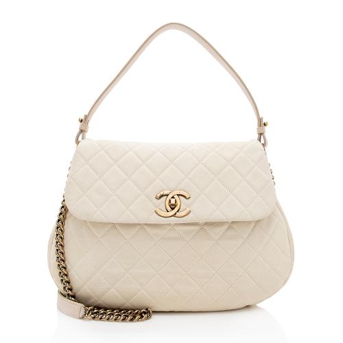 Chanel Caviar Leather Country Chic Messenger Bag