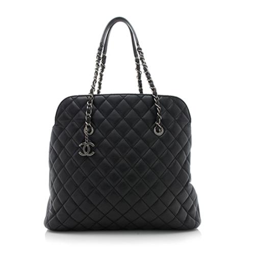 Chanel Caviar Leather Fold In Flap Top Tote, Chanel Handbags