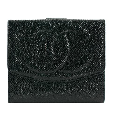 Chanel Caviar Leather French Purse Wallet