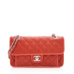 Chanel Caviar Leather French Riviera Medium Flap Bag