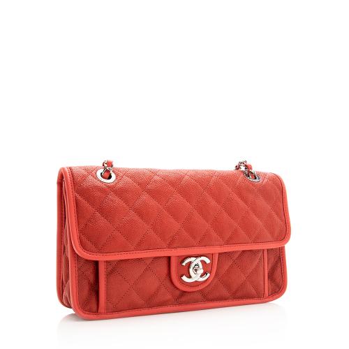 Chanel Caviar Leather French Riviera Medium Flap Bag