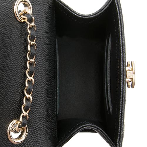 Chanel Caviar Leather Golden Class Phone Holder Crossbody Bag