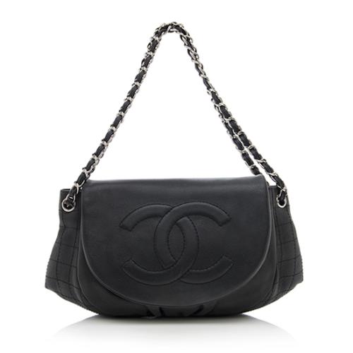 Chanel Caviar Leather Half Moon Shoulder Bag