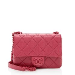 Chanel Caviar Leather Incognito Mini Square Flap Bag