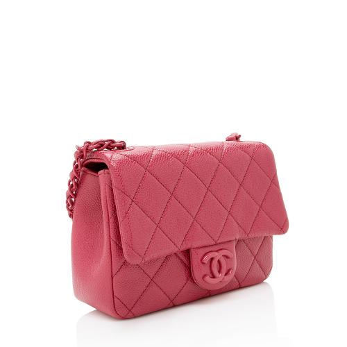Chanel Caviar Leather Incognito Mini Square Flap Bag