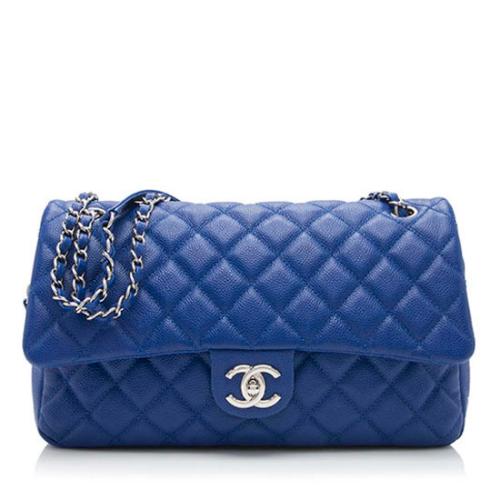 Chanel Caviar Leather Jumbo Easy Flap Bag