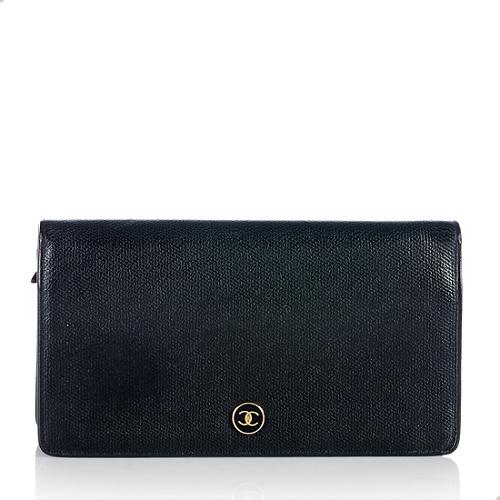 Chanel Caviar Leather Long Wallet