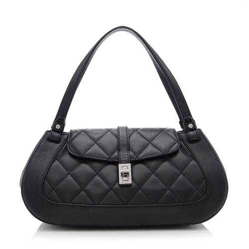 Chanel Caviar Leather Mademoiselle Lock Shoulder Bag