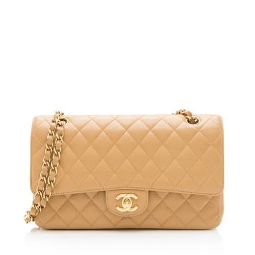 Chanel Caviar Leather Classic Medium Double Flap Bag - FINAL SALE